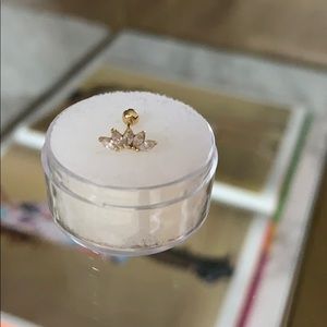 Marquis Shaped 14k solid gold earring